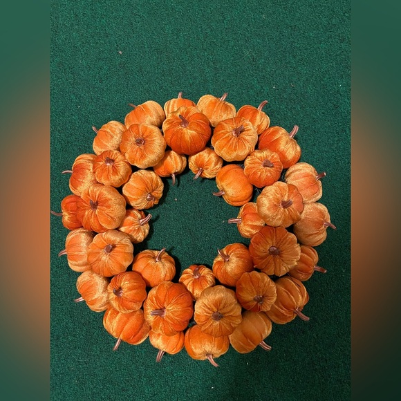 pumpkin door wreath